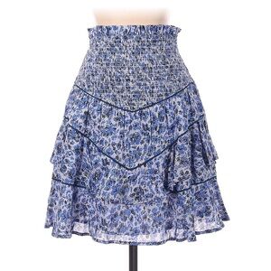MARIACHER. Size S - Floral Blue Tiered Women's Skirt